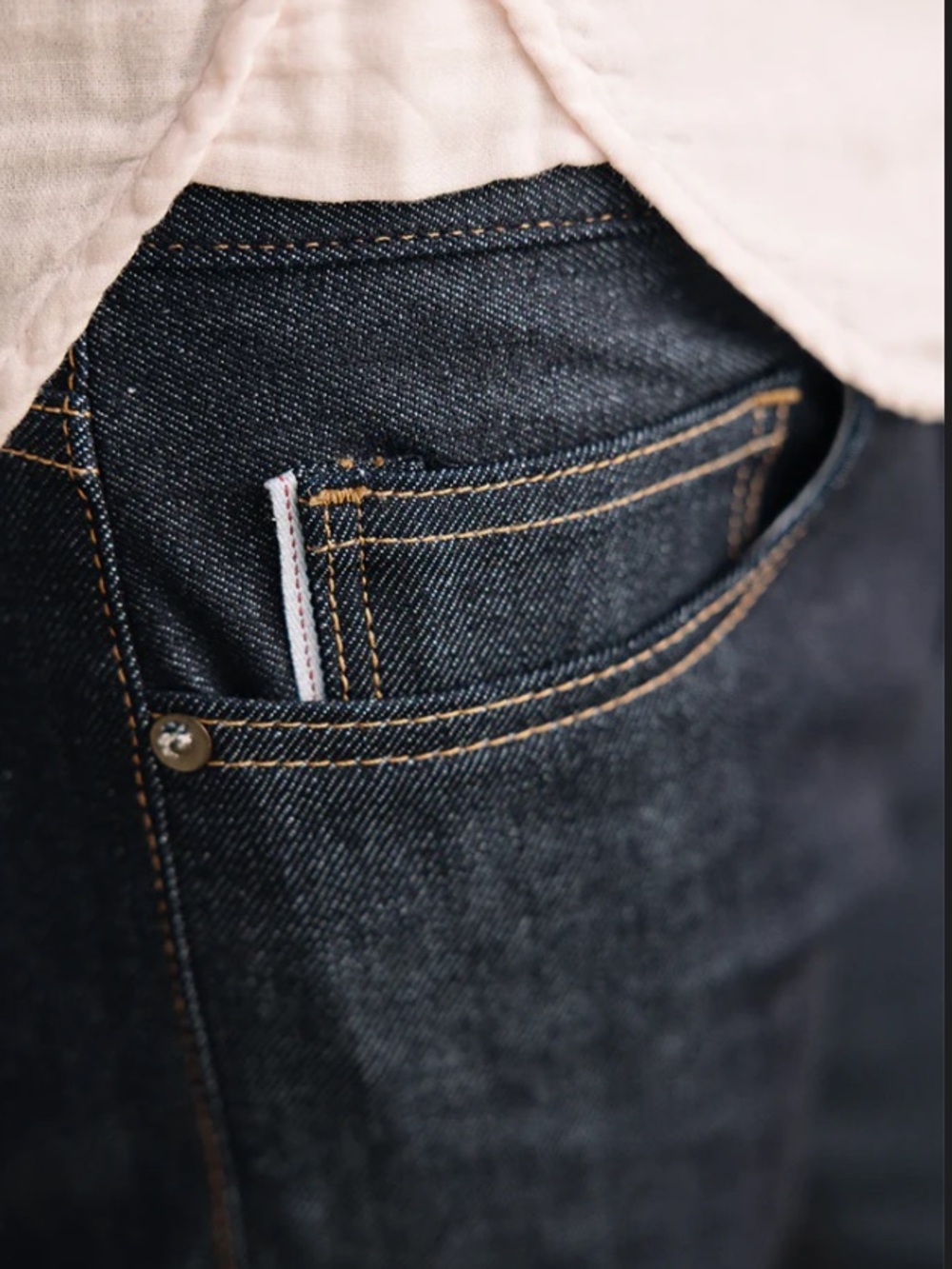 Hiroshi Kato “The Needle Skinny” Raw Selvedge Dk Blue Denim Jeans 32x28 Like New - Picture 2 of 16